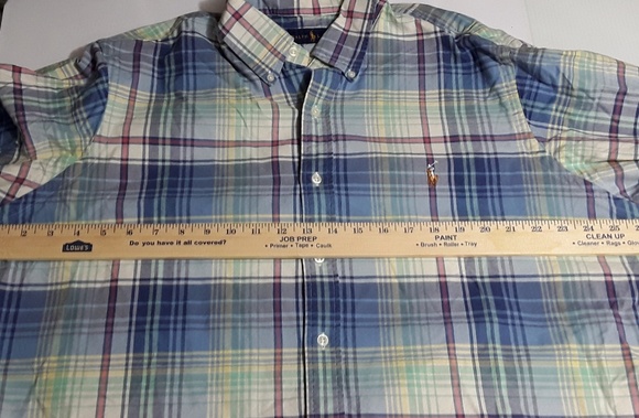 Ralph Lauren Polo Mens Shirt Plaid Long Sleeve - Picture 5 of 7